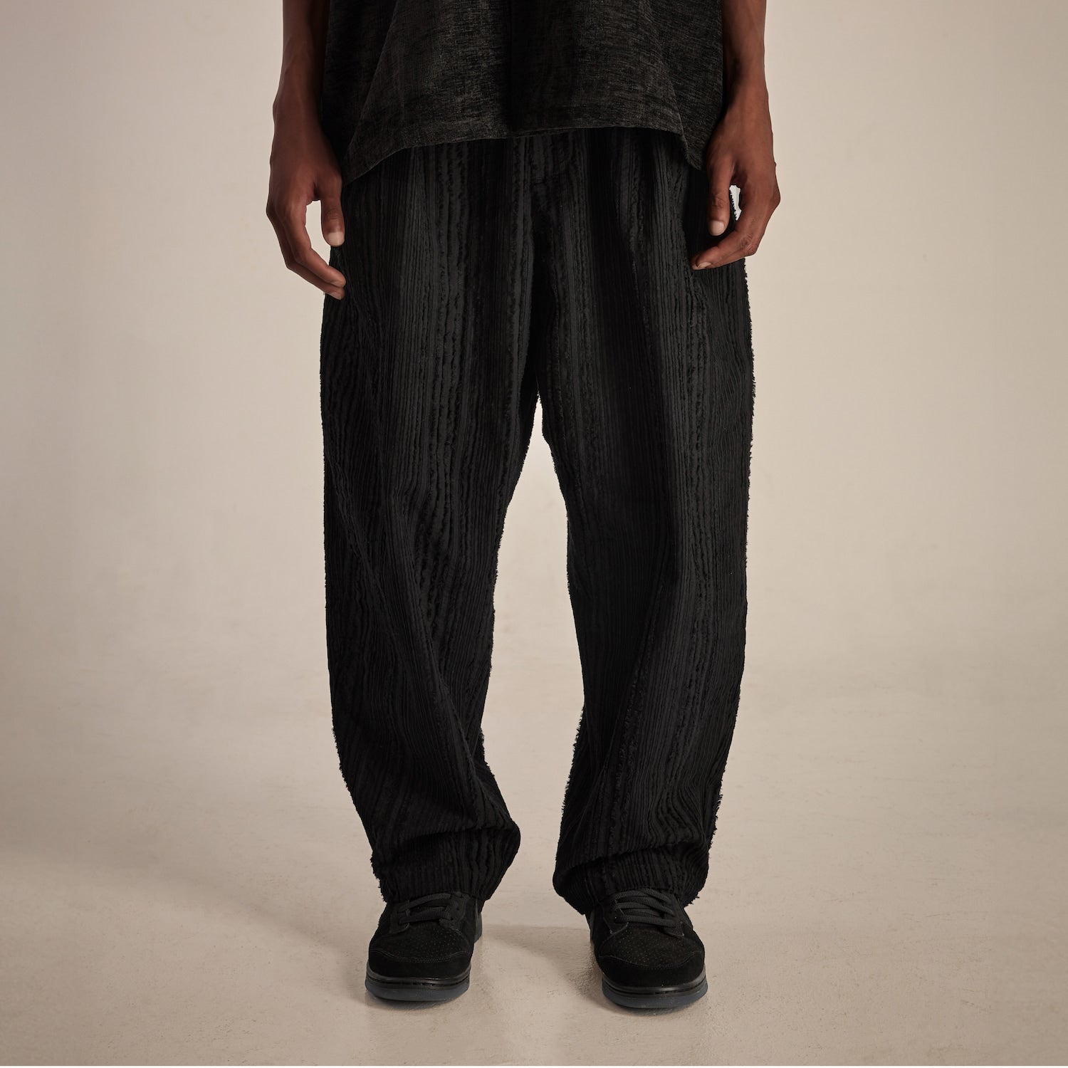 COTTON LINEN STRIPED PANTS 條紋棉麻長褲 - SHARECO DESIGN