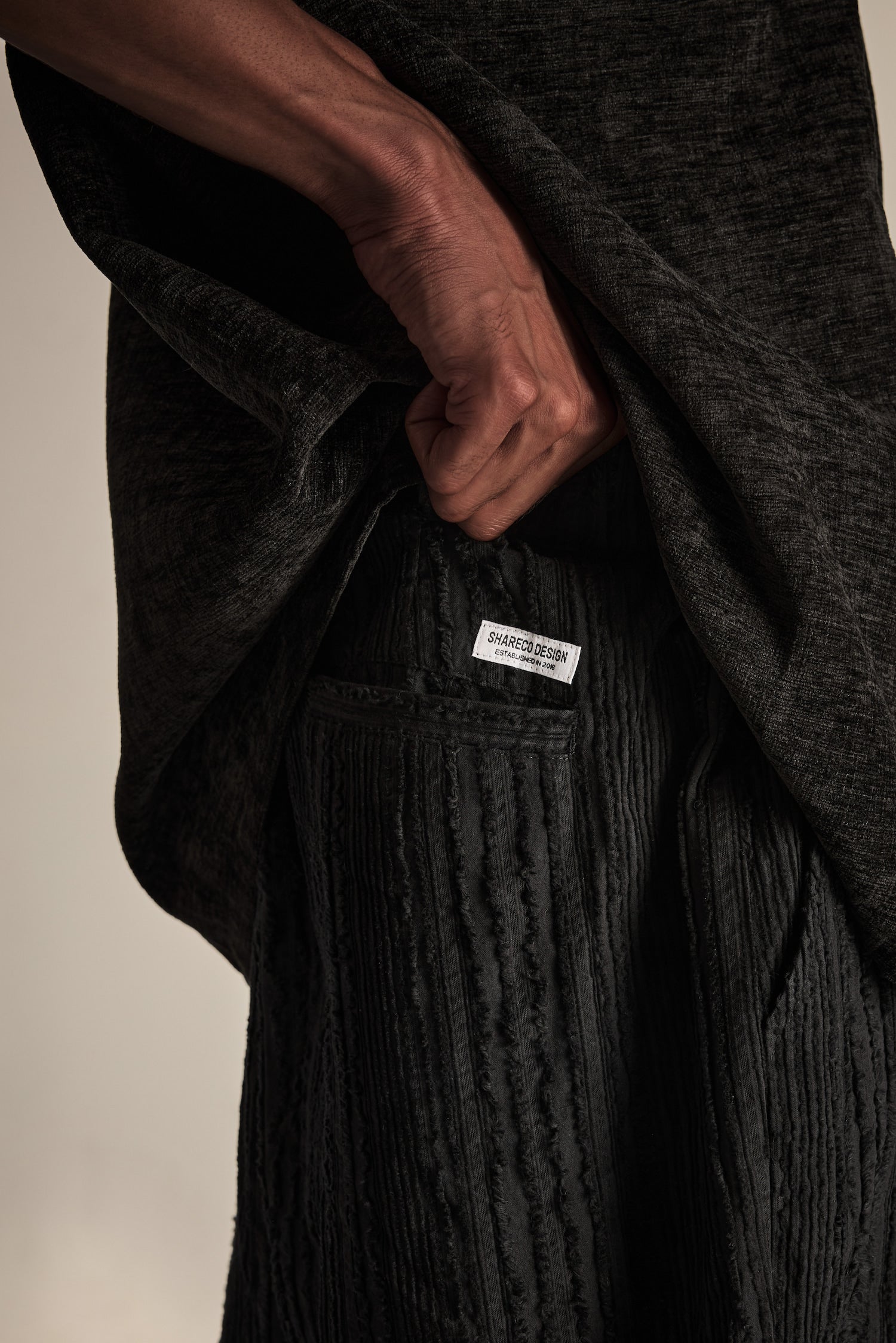 COTTON LINEN STRIPED PANTS 條紋棉麻長褲 - SHARECO DESIGN